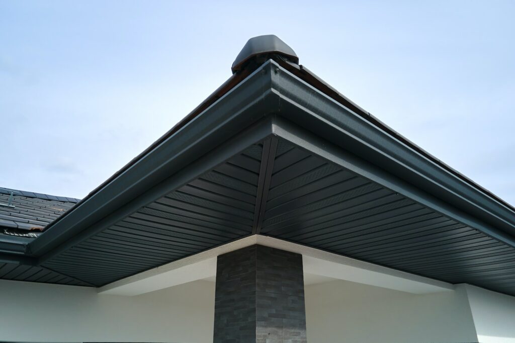 professionally installed rain gutters
